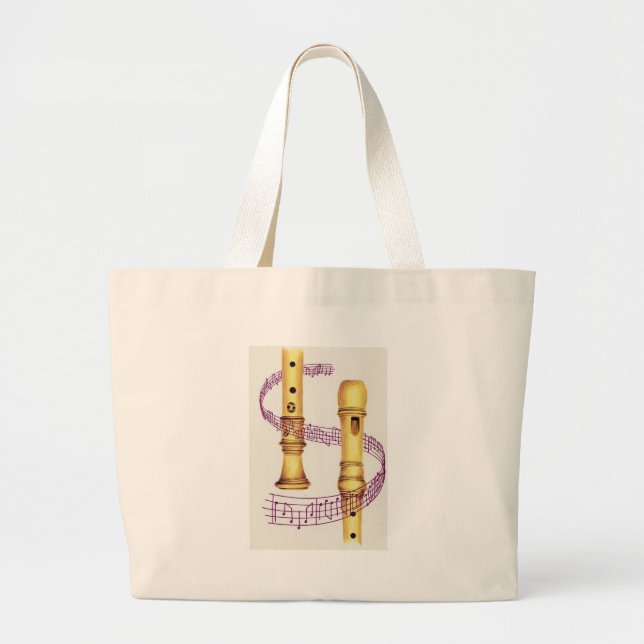 Registreringsapparat och musik jumbo tygkasse (Framsidan)