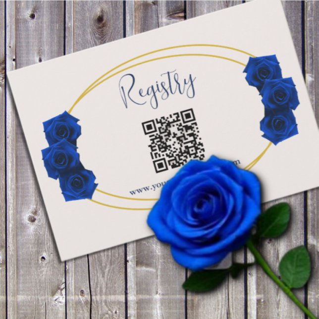 Registreringsenheten för royal Blue och Guld Geome Tilläggskort (Skapare uppladdad)