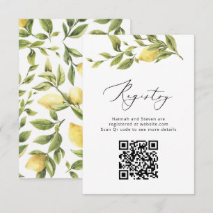 Registreringsenheten Lemon Sorrento Amalfi QR Bröl Tilläggskort
