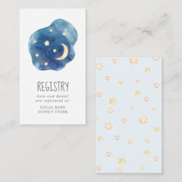 Registreringsenheten måne och Stars Pojke Gift Tilläggskort