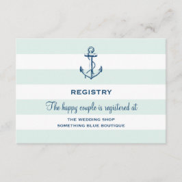 Registreringsenheten Navy Anchor & Mint Rand Simpl Tilläggskort