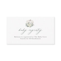 Registreringsenheten White Pumpkin and Flowers Bab