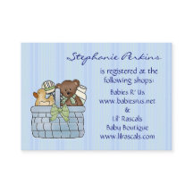 Registreringskort för baby Gift Basket