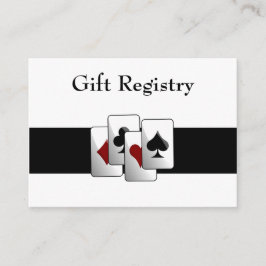 Registreringskort för Las Vegas bröllop Tilläggskort