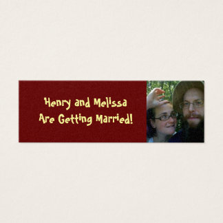 Registreringskort Litet Visitkort