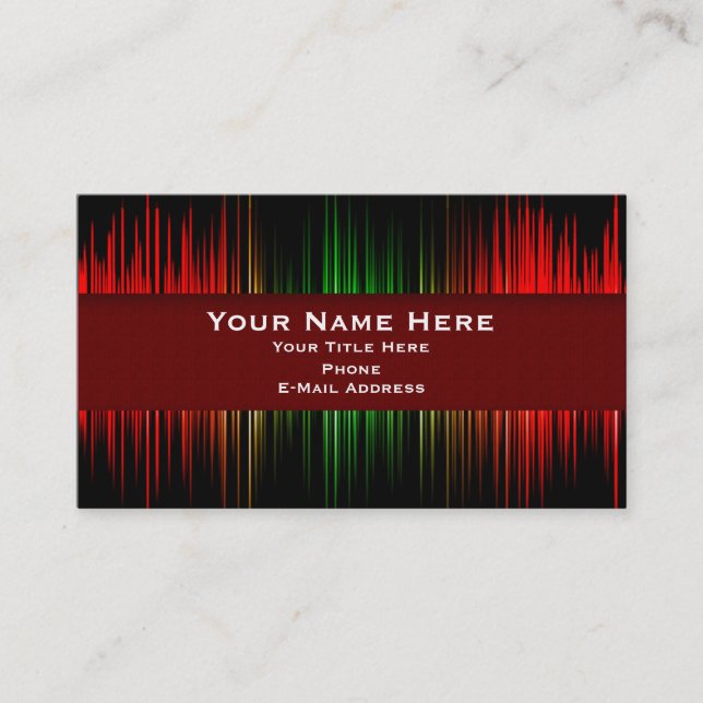 Registreringsmusikvisitkort Visitkort (Framsida)