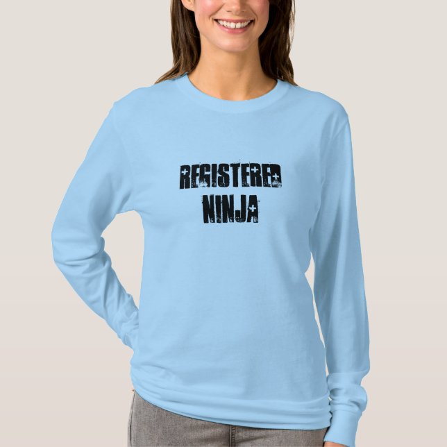 RegistreringsNinja (BSN, RN) Tee Shirt (Framsida)