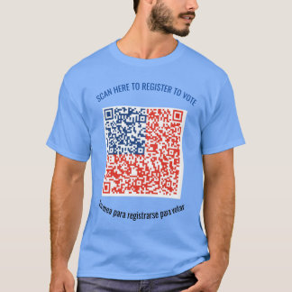 Registreringsnummer för väljare - QR-kod för fram- T Shirt