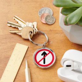 Registreringsnummer | Premium Keychain Rund Silverfärgad Nyckelring