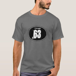 Registreringsskylt för cykel för tee shirt
