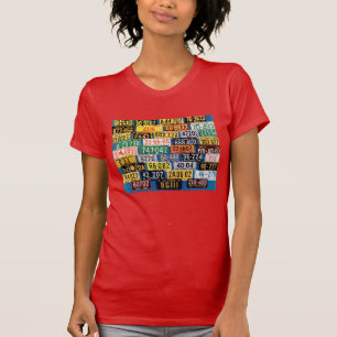 Registreringsskyltar av H. Wilson Smed Tee Shirt