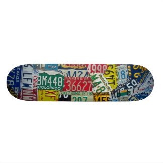 registreringsskyltdäck mini skateboard bräda 18,5 cm