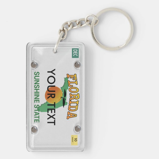 registreringsskyltFlorida keychain (Baksidan)