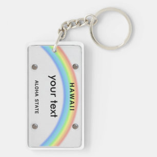 RegistreringsskyltHawaii keychain