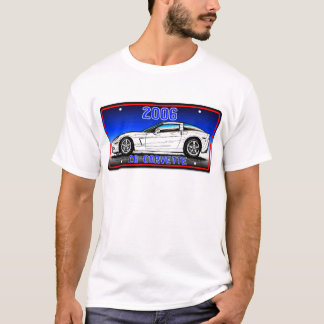 RegistreringsskyltKonst-Blått 2006 för C6 Corvette T Shirt