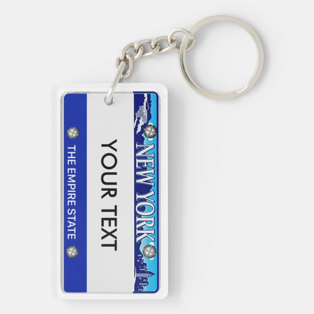 registreringsskyltNew York keychain (Baksidan)