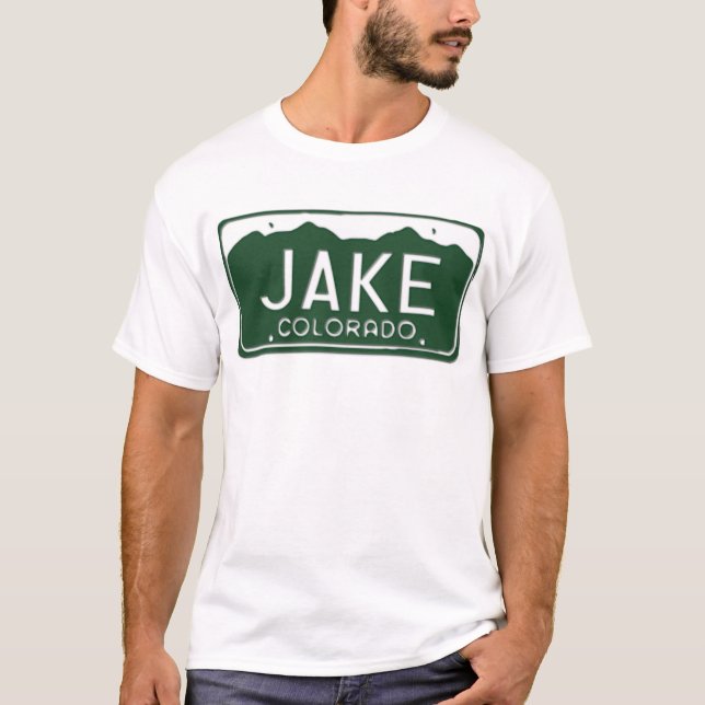 RegistreringsskyltT-tröja för JAKE Colorado Tee (Framsida)