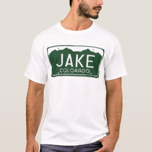 RegistreringsskyltT-tröja för JAKE Colorado Tee Shirt