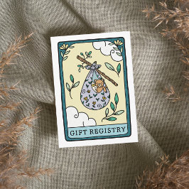 Registret Tarot Baby Shower Gift Tilläggskort