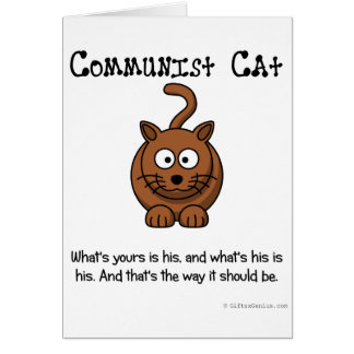 Regler av kommunism hälsningskort