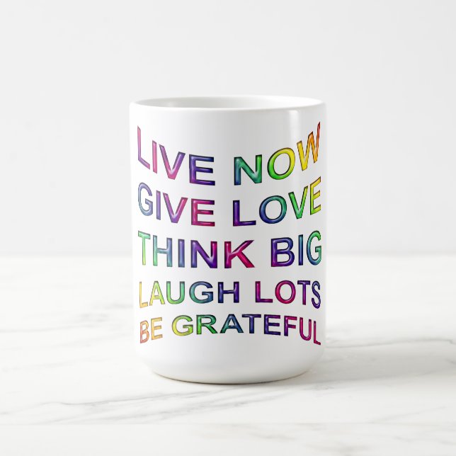 Regler av livet kaffemugg (Center)