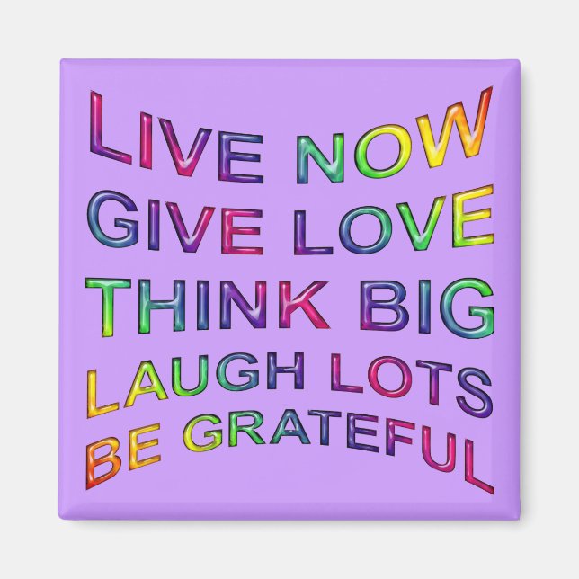 Regler av livet magnet (Framsidan)