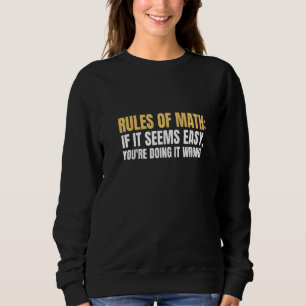Regler av matematik om det är enkelt att du gör fe t shirt