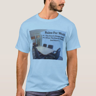 Regler för arbete tee shirt