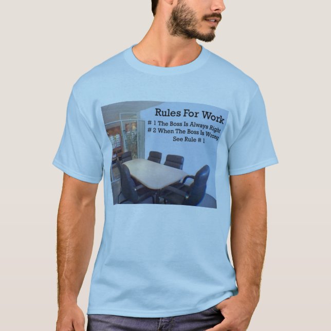 Regler för arbete tee shirt (Framsida)