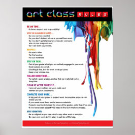 Regler för Art Classroom Poster