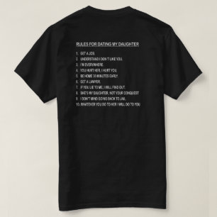 REGLER FÖR ATT DATERA MIN DOTTER TEE SHIRT