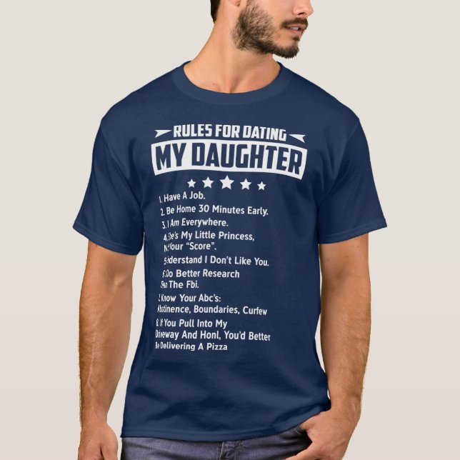 Regler för att ha ätit min dotter t shirt (Framsida)