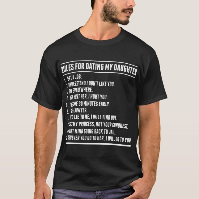 Regler för att ha ätit min dotterskjorta t shirt (Framsida)