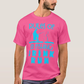 Regler För Isfiske Drick Run Isfiskare Fiske T Shirt