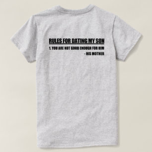 Regler för min son Mor Edition T-shirt