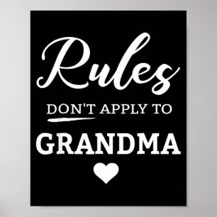 Regler gäller inte för mormor poster