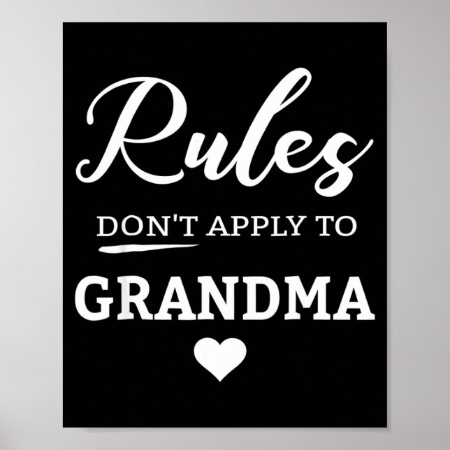 Regler gäller inte för mormor poster (Framsidan)