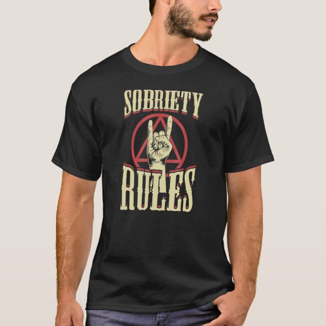Regler i återhämtningssymbolen inspirationskälla s t shirt (Framsida)