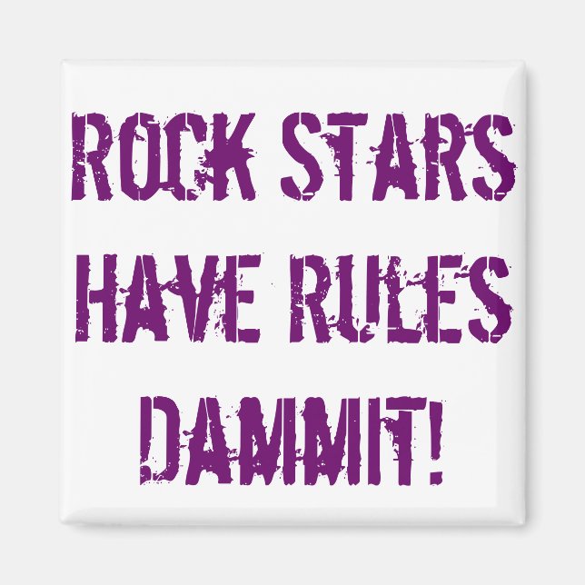 Regler Rockstjärna Magnet (Framsidan)