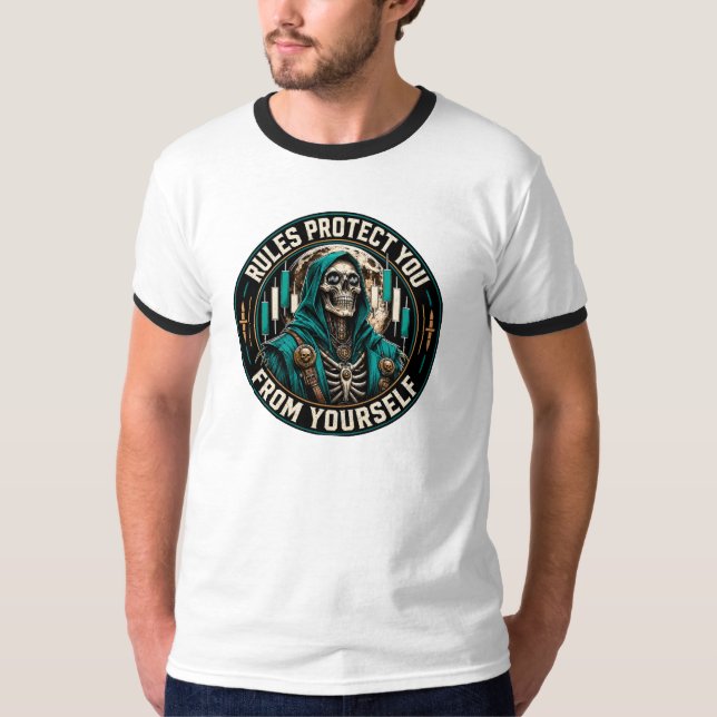 Regler Skyddar Dig Från Dig Själv T Shirt (Framsida)