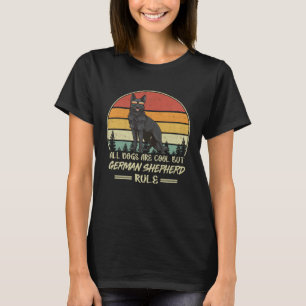 Regler till ägare av Black German Shepherd Hund Vi T Shirt