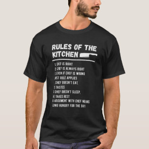 Regler till köksfirman Cook Restaurant T Shirt