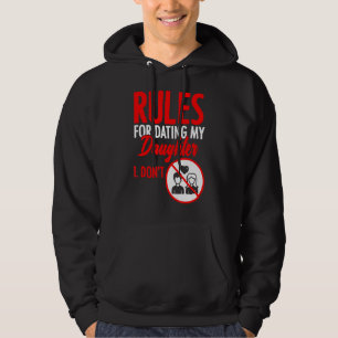 Regler vid min dotter Fars dag pappa Far Hoodie