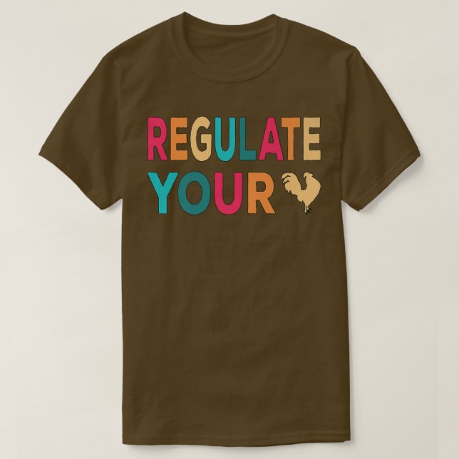 Reglera ditt chiffrerade Tupp Retro-solnedgång  T Shirt (Design framsida)