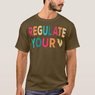 Reglera ditt chiffrerade Tupp Retro-solnedgång T Shirt