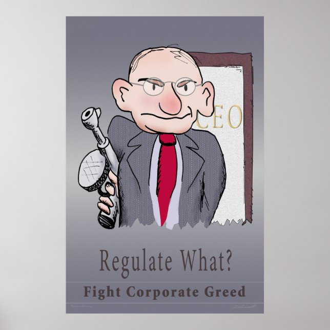 Reglera vad? CEO POSTER (Framsidan)