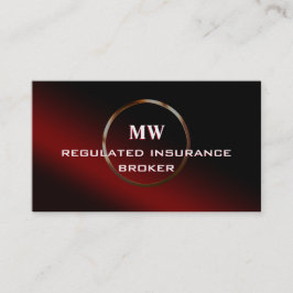 Reglerad försäkringsmäklare, Ring Logotyp Visitkort