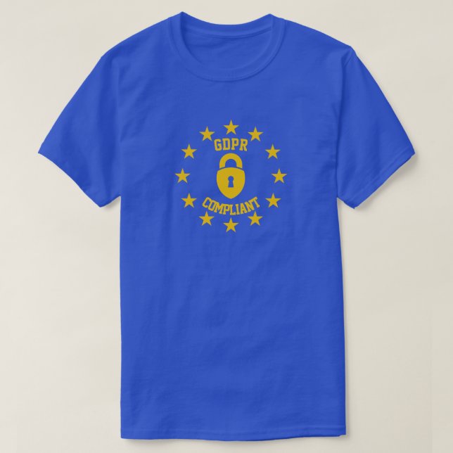 Reglering för skydd för allmänna data för GDPR T Shirt (Design framsida)