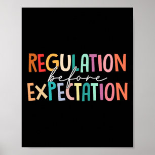 Reglering före förväntan Autism Specialpedagogik Poster