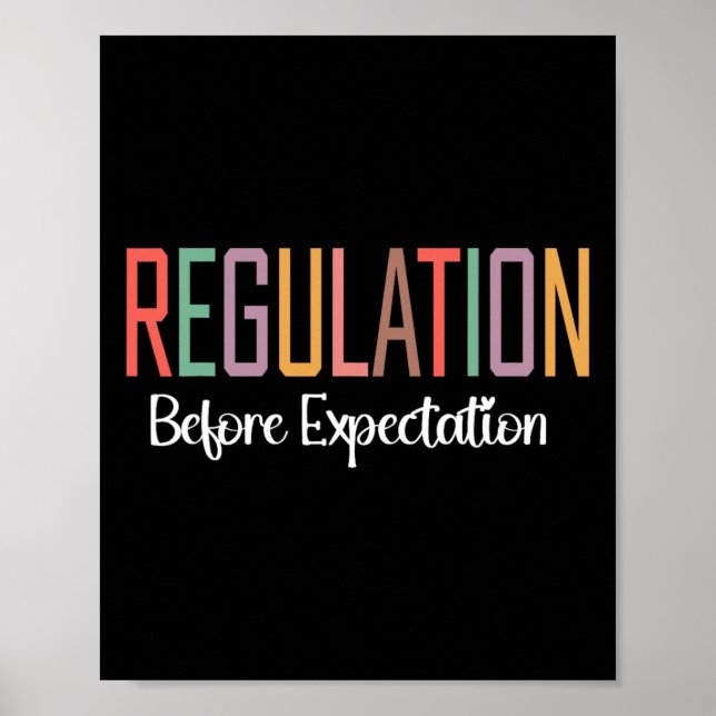 Reglering före förväntan Autism Specialpedagogik Poster (Framsidan)